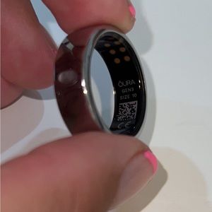 Ōura Ring Generation 3 - Horizon - Silver finish. Size 10